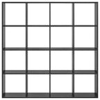 Armadio per Libri Rovere Nero 137,5 x 29 x 137,5 cm