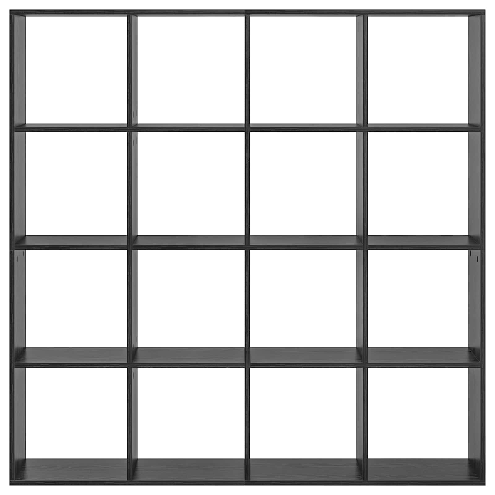 Armadio per Libri Rovere Nero 137,5 x 29 x 137,5 cm
