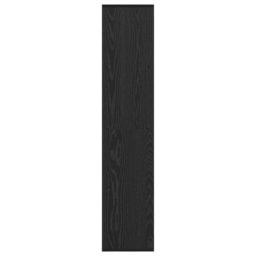 Armadio per Libri Rovere Nero 137,5 x 29 x 137,5 cm