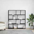 Armadio per Libri Rovere Nero 132 x 29 x 141,5 cm