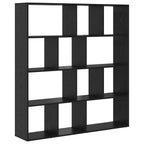Armadio per Libri Rovere Nero 132 x 29 x 141,5 cm