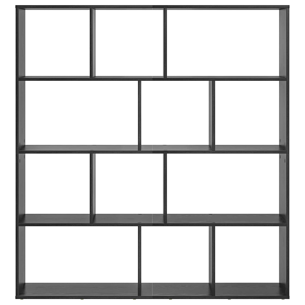 Armadio per Libri Rovere Nero 132 x 29 x 141,5 cm