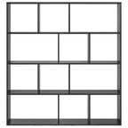 Armadio per Libri Rovere Nero 132 x 29 x 141,5 cm