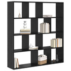 Armadio per Libri Rovere Nero 132 x 29 x 141,5 cm
