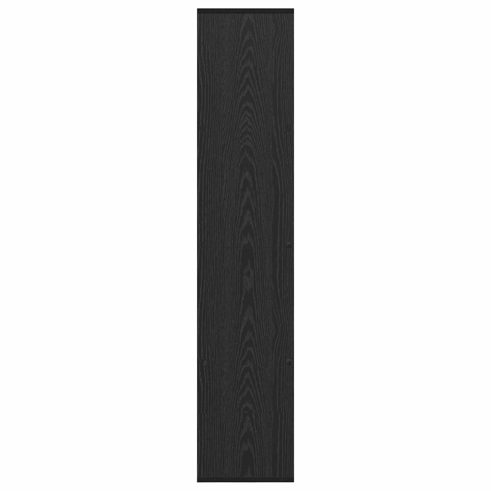 Armadio per Libri Rovere Nero 132 x 29 x 141,5 cm