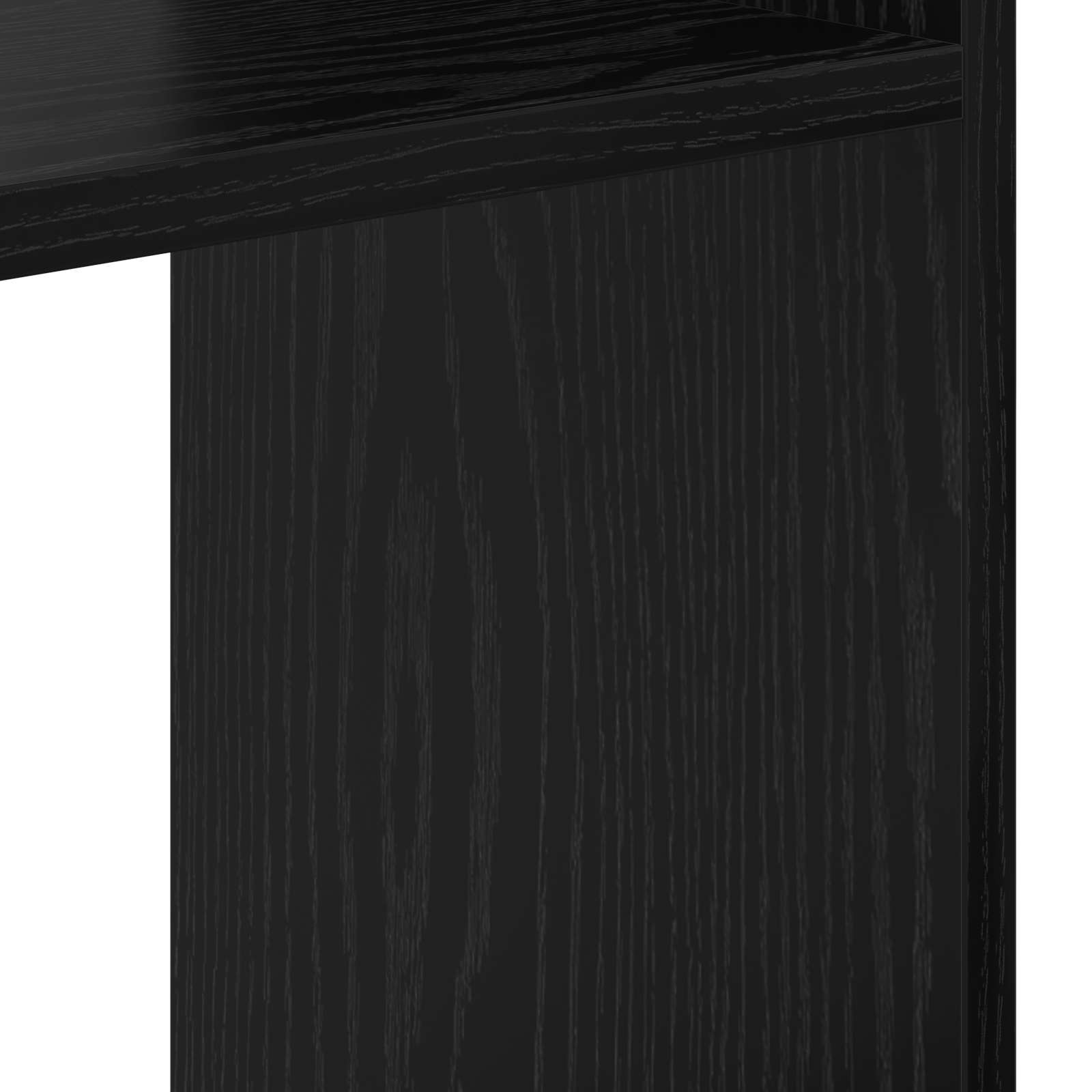 Armadio per Libri Rovere Nero 92 x 29 x 188 cm