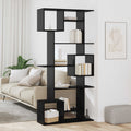 Armadio per Libri Rovere Nero 92 x 29 x 188 cm