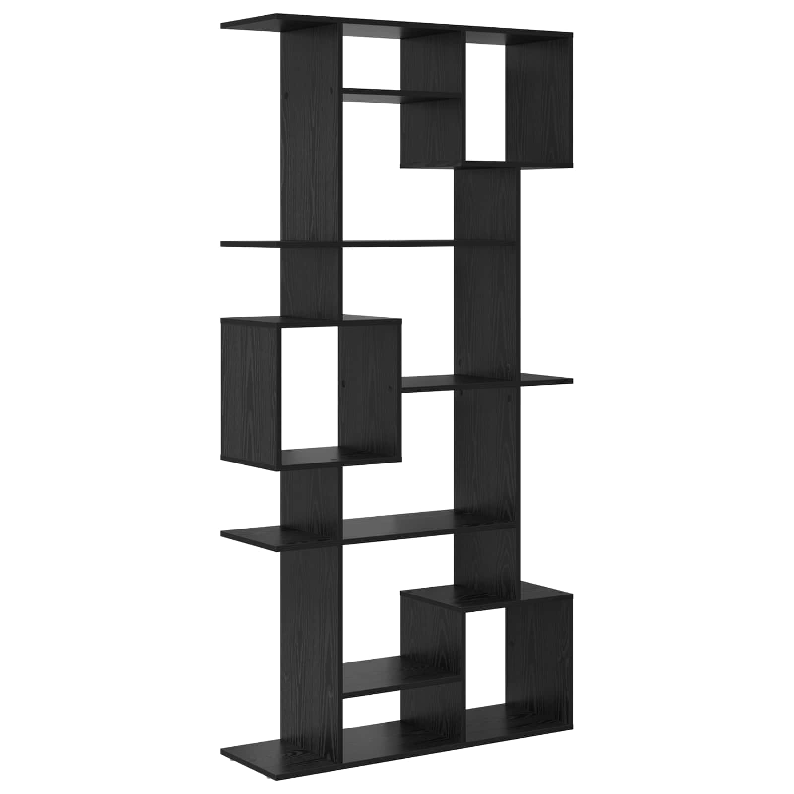 Armadio per Libri Rovere Nero 92 x 29 x 188 cm