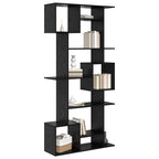 Armadio per Libri Rovere Nero 92 x 29 x 188 cm