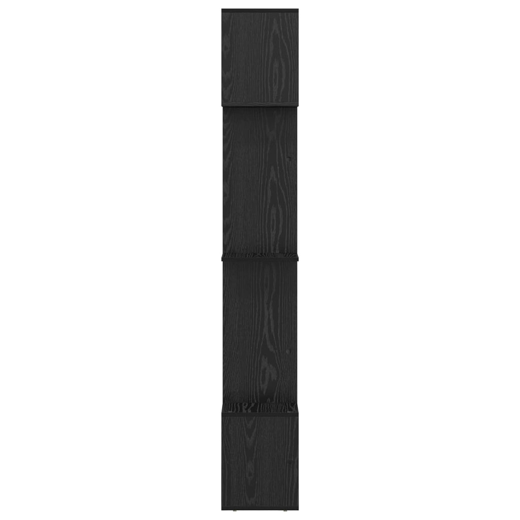 Armadio per Libri Rovere Nero 92 x 29 x 188 cm