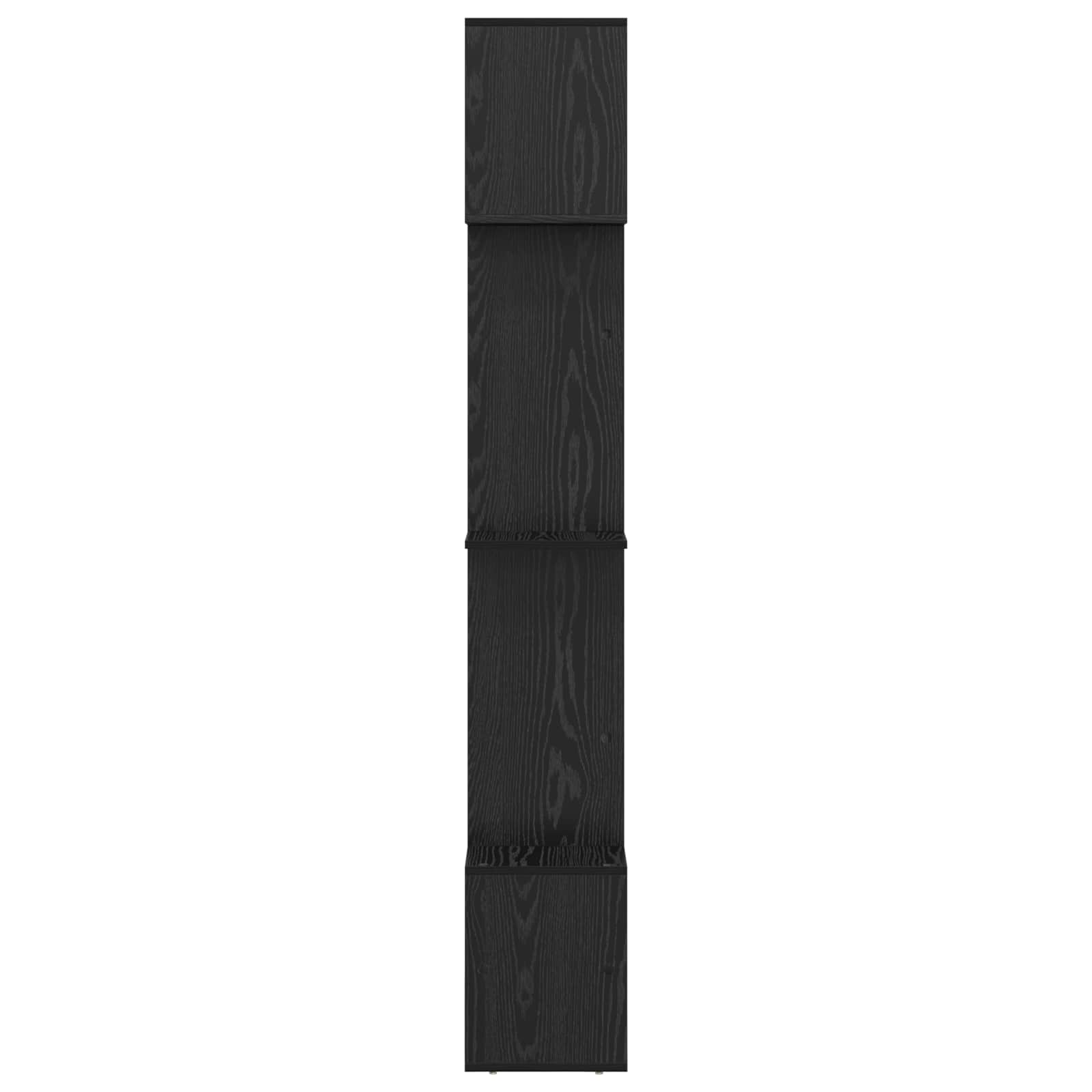 Armadio per Libri Rovere Nero 92 x 29 x 188 cm