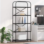 Libreria Rovere Nero 80 x 30 x 183 cm Legno multistrato