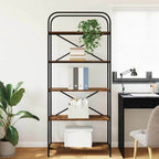 Libreria Rovere fumé 80 x 30 x 183 cm Legno multistrato