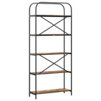 Libreria Rovere fumé 80 x 30 x 183 cm Legno multistrato