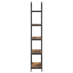 Libreria Rovere fumé 80 x 30 x 183 cm Legno multistrato