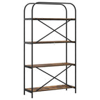 Libreria Rovere fumé 80 x 30 x 146 cm Legno multistrato