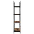 Libreria Rovere fumé 80 x 30 x 146 cm Legno multistrato