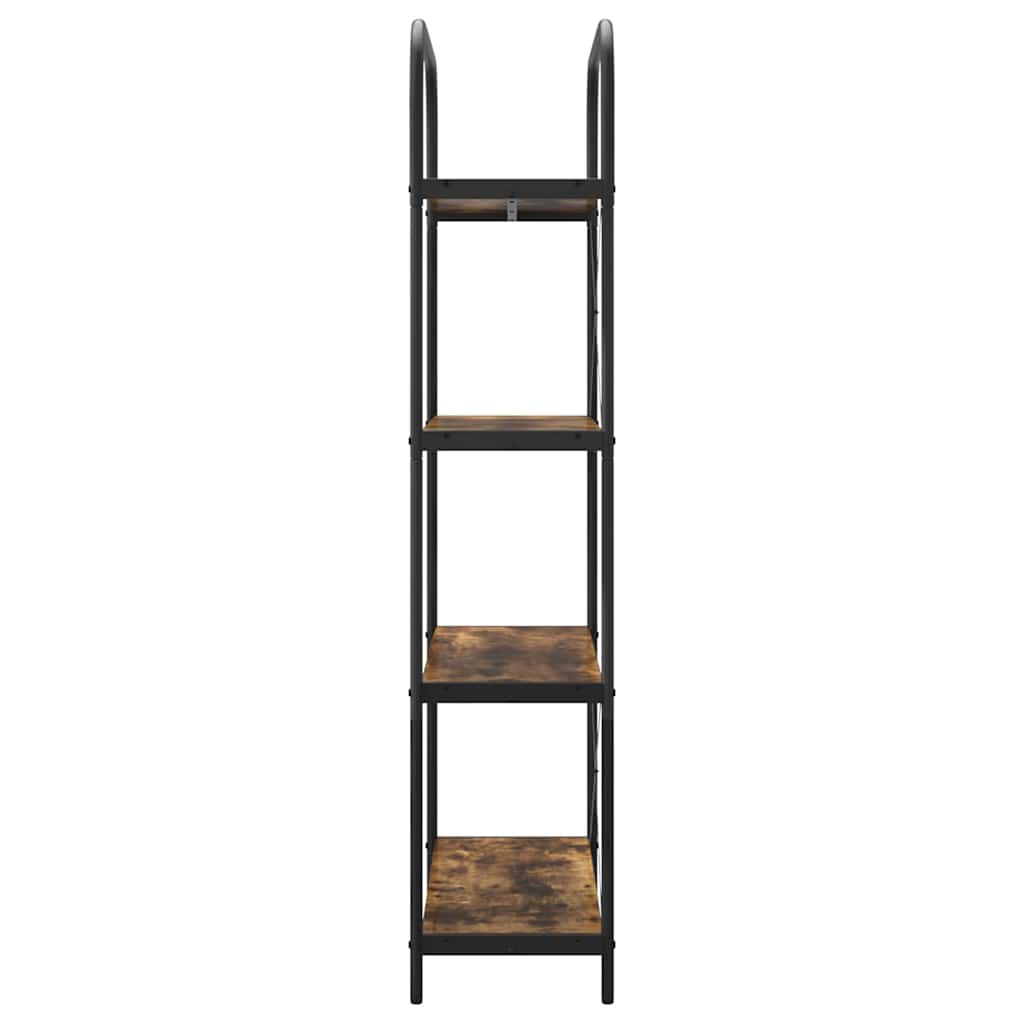 Libreria Rovere fumé 80 x 30 x 146 cm Legno multistrato