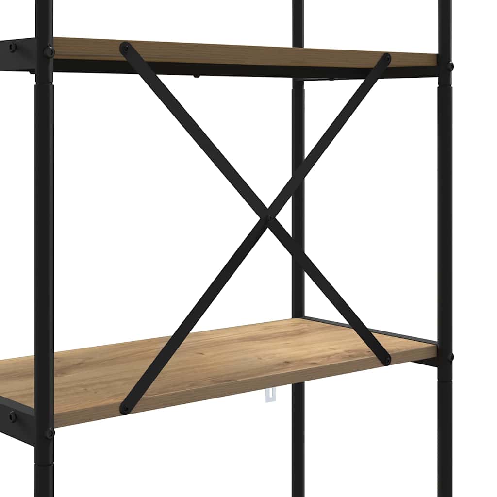 Libreria Rovere artigianale 80 x 30 x 146 cm Legno multistrato