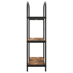 Libreria Rovere fumé 80 x 30 x 109 cm Legno multistrato