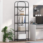 Libreria Rovere Nero 60 x 30 x 183 cm Legno multistrato