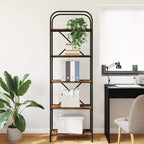 Libreria Rovere fumé 60 x 30 x 183 cm Legno multistrato