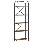 Libreria Rovere fumé 60 x 30 x 183 cm Legno multistrato