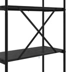 Libreria Rovere Nero 60 x 30 x 146 cm Legno multistrato