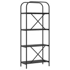 Libreria Rovere Nero 60 x 30 x 146 cm Legno multistrato