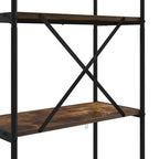 Libreria Rovere fumé 60 x 30 x 146 cm Legno multistrato