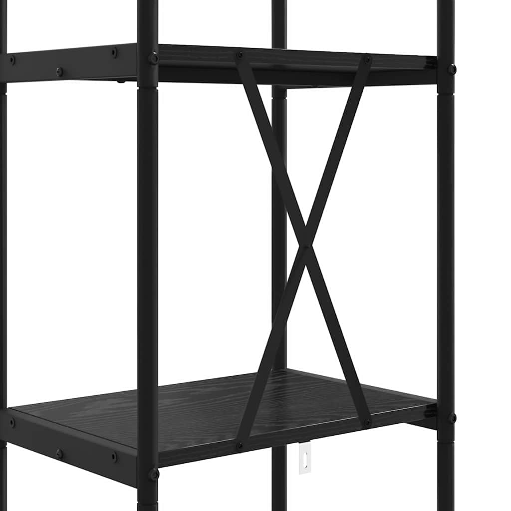 Libreria Rovere Nero 40 x 30 x 183 cm Legno multistrato