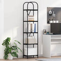 Libreria Rovere Nero 40 x 30 x 183 cm Legno multistrato