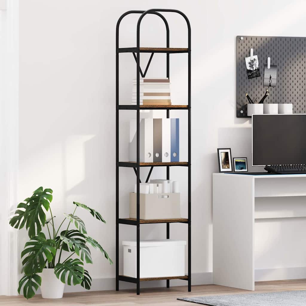 Libreria Rovere fumé 40 x 30 x 183 cm Legno multistrato