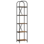 Libreria Rovere fumé 40 x 30 x 183 cm Legno multistrato