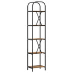 Libreria Rovere fumé 40 x 30 x 183 cm Legno multistrato