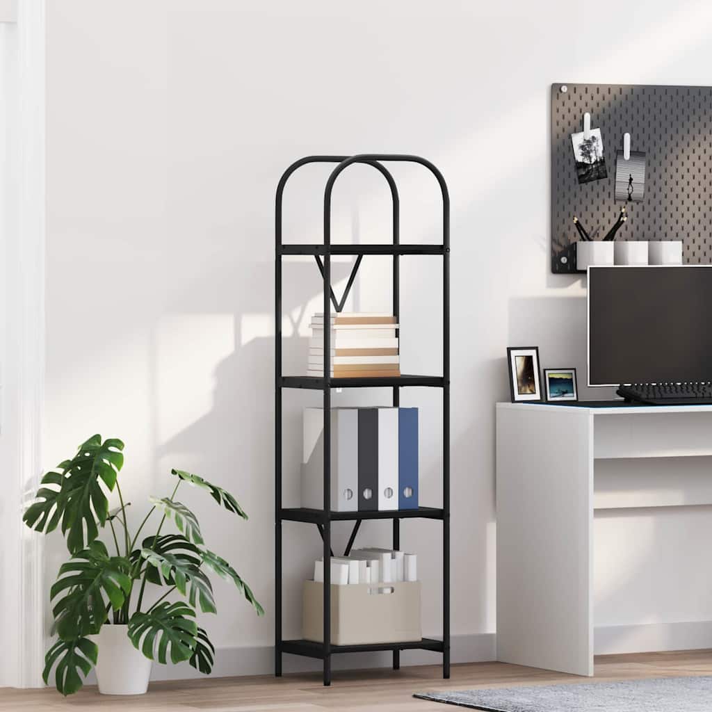 Libreria Rovere Nero 40 x 30 x 146 cm Legno multistrato