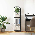 Libreria Rovere Nero 40 x 30 x 146 cm Legno multistrato