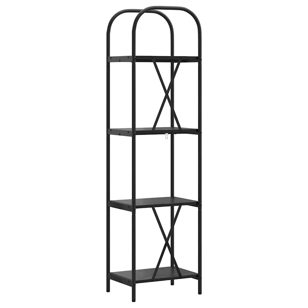 Libreria Rovere Nero 40 x 30 x 146 cm Legno multistrato