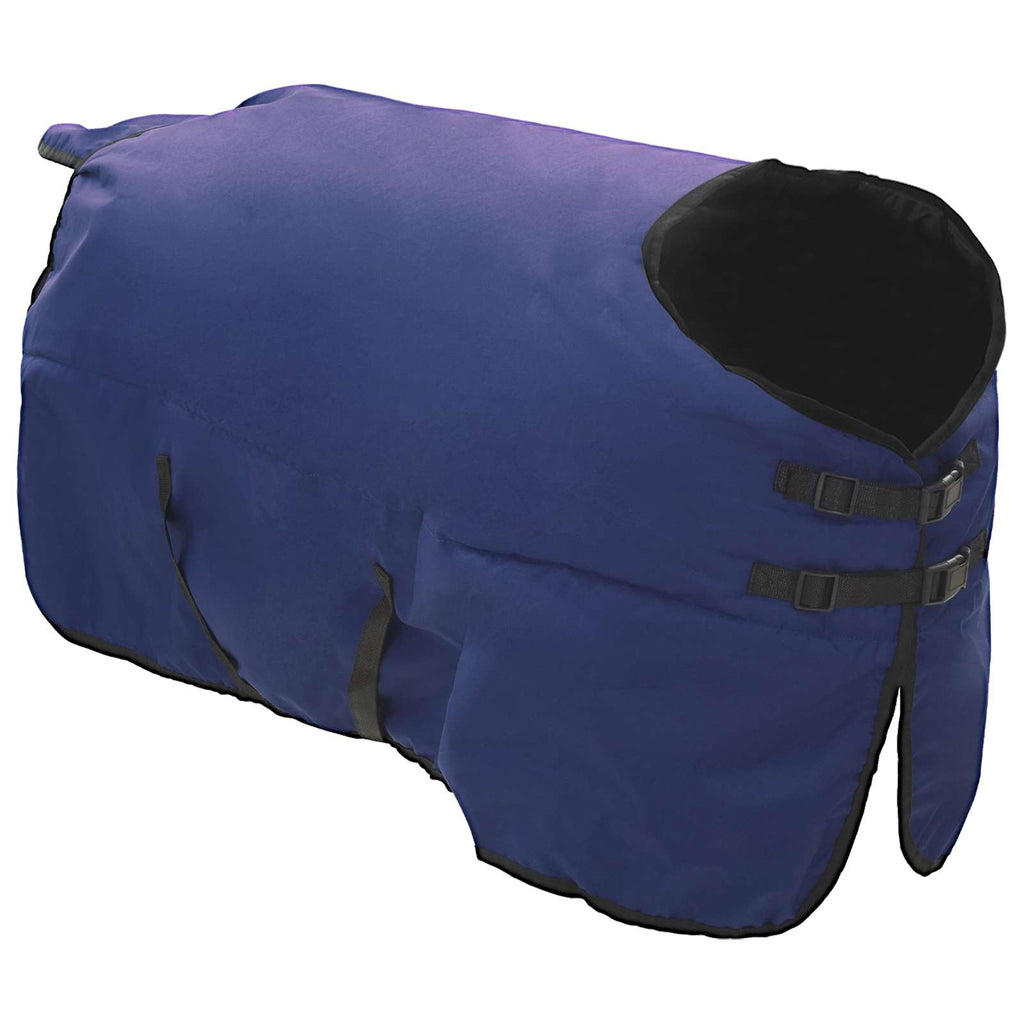 Coperta per Cavalli Verde Scuro e Nero 115 cm Poliestere