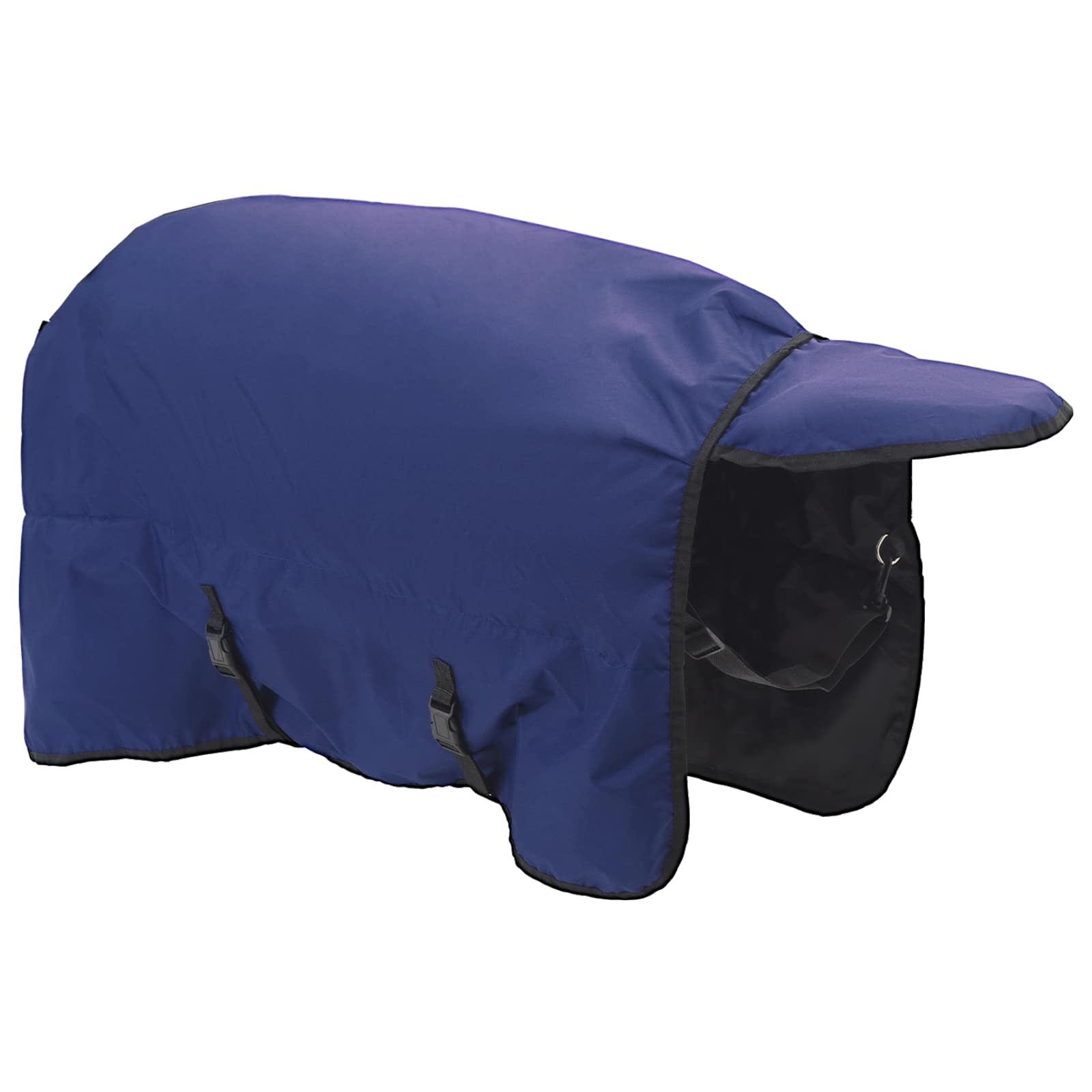 Coperta per Cavalli Verde Scuro e Nero 115 cm Poliestere