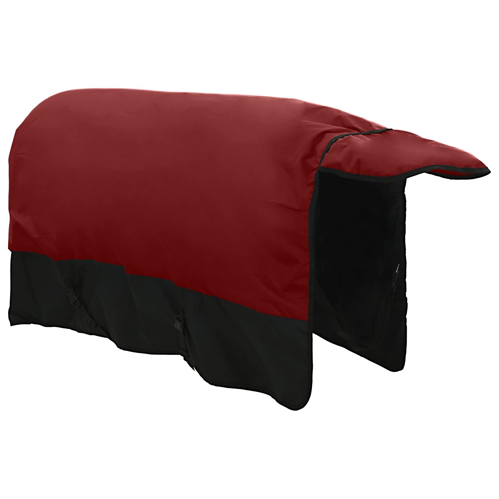 Coperta per Cavalli Verde Scuro e Nero 125 cm Poliestere