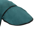 Coperta per Cavalli Verde Scuro e Nero 155 cm Poliestere