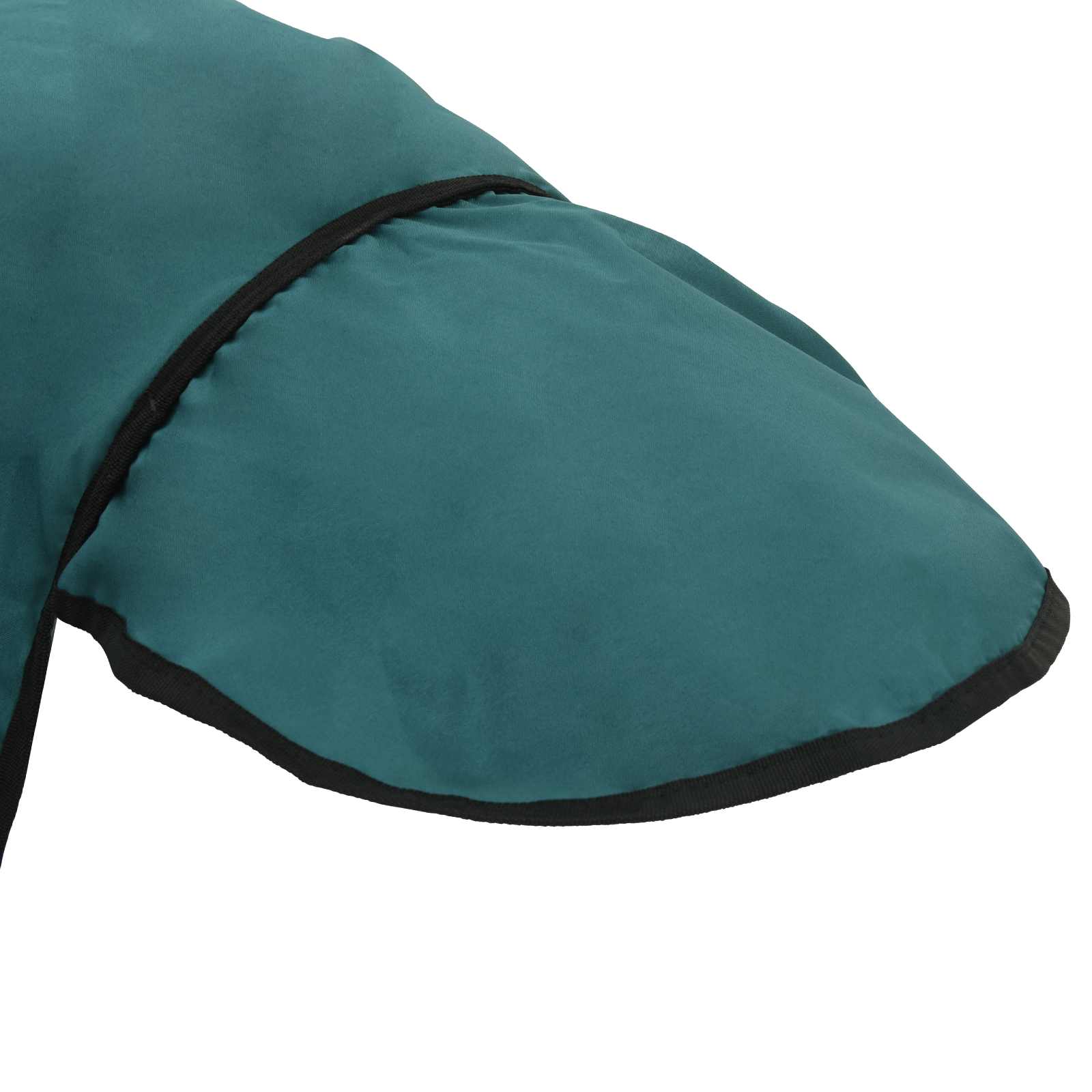 Coperta per Cavalli Verde Scuro e Nero 155 cm Poliestere