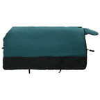 Coperta per Cavalli Verde Scuro e Nero 155 cm Poliestere