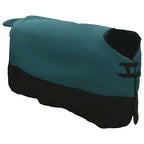 Coperta per Cavalli Verde Scuro e Nero 155 cm Poliestere