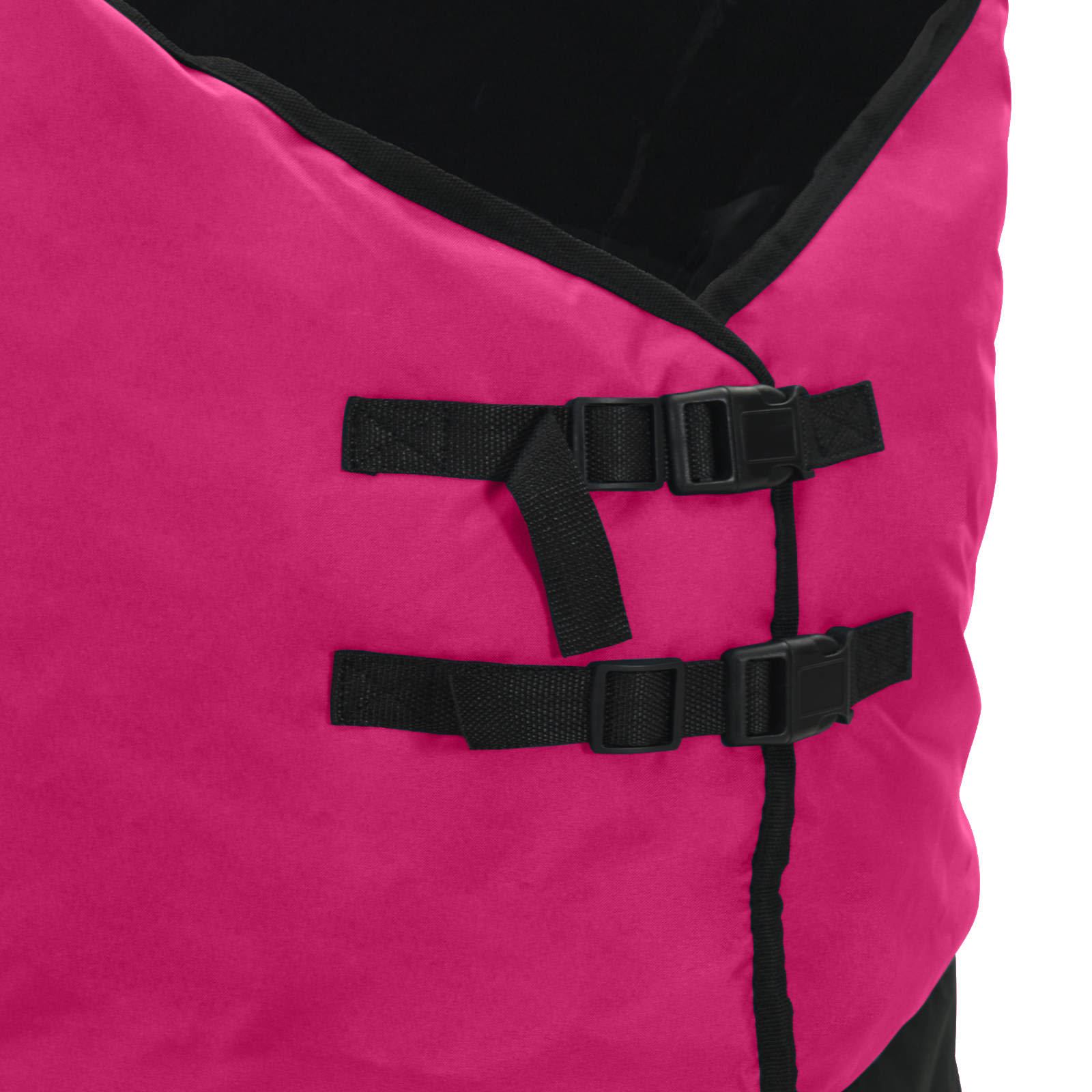 Coperta per Cavalli Rosa e Nero 75 cm Poliestere