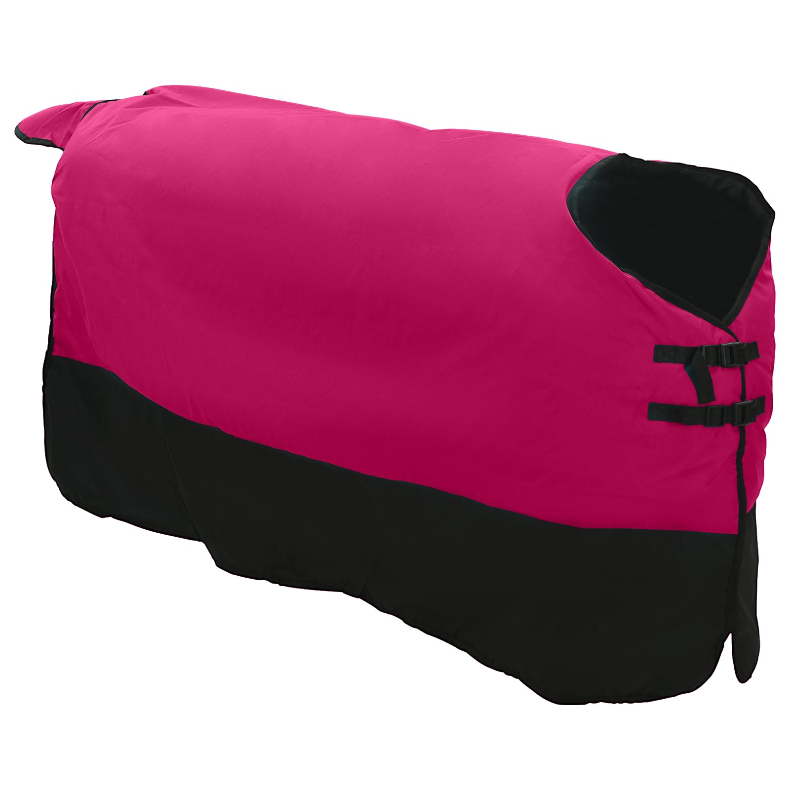 Coperta per Cavalli Rosa e Nero 75 cm Poliestere