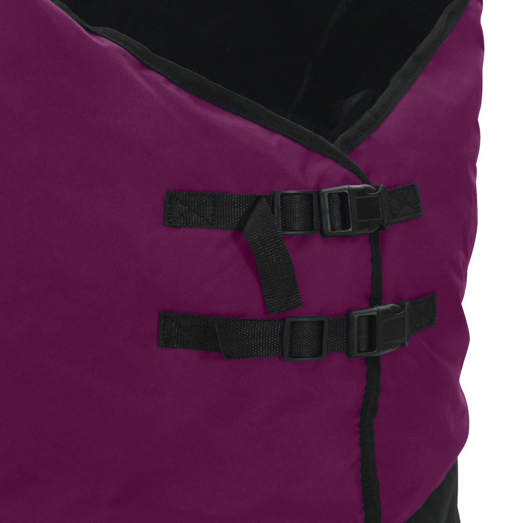 Coperta per Cavalli Verde Scuro e Nero 75 cm Poliestere