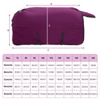 Coperta per Cavalli Verde Scuro e Nero 165 cm Poliestere