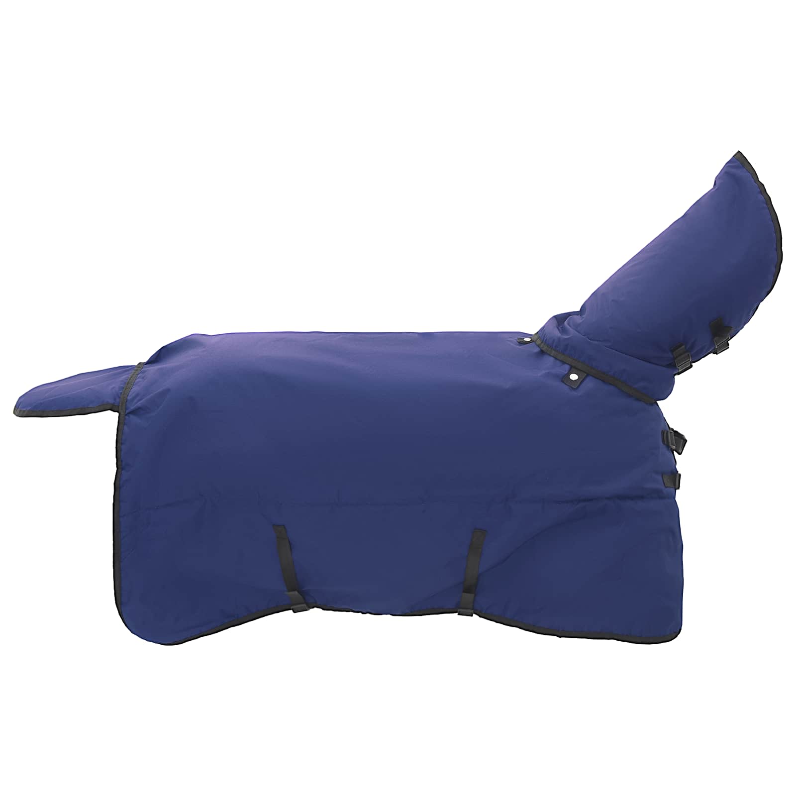 Coperta per Cavalli Verde Scuro e Nero 75 cm Poliestere